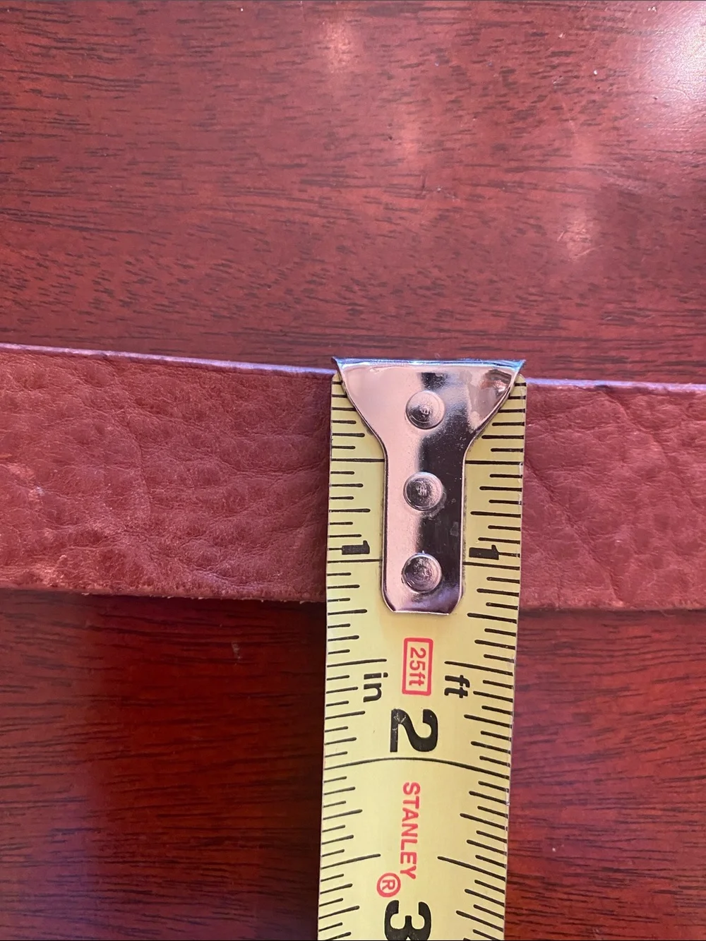 Brown Textured Leather Belt